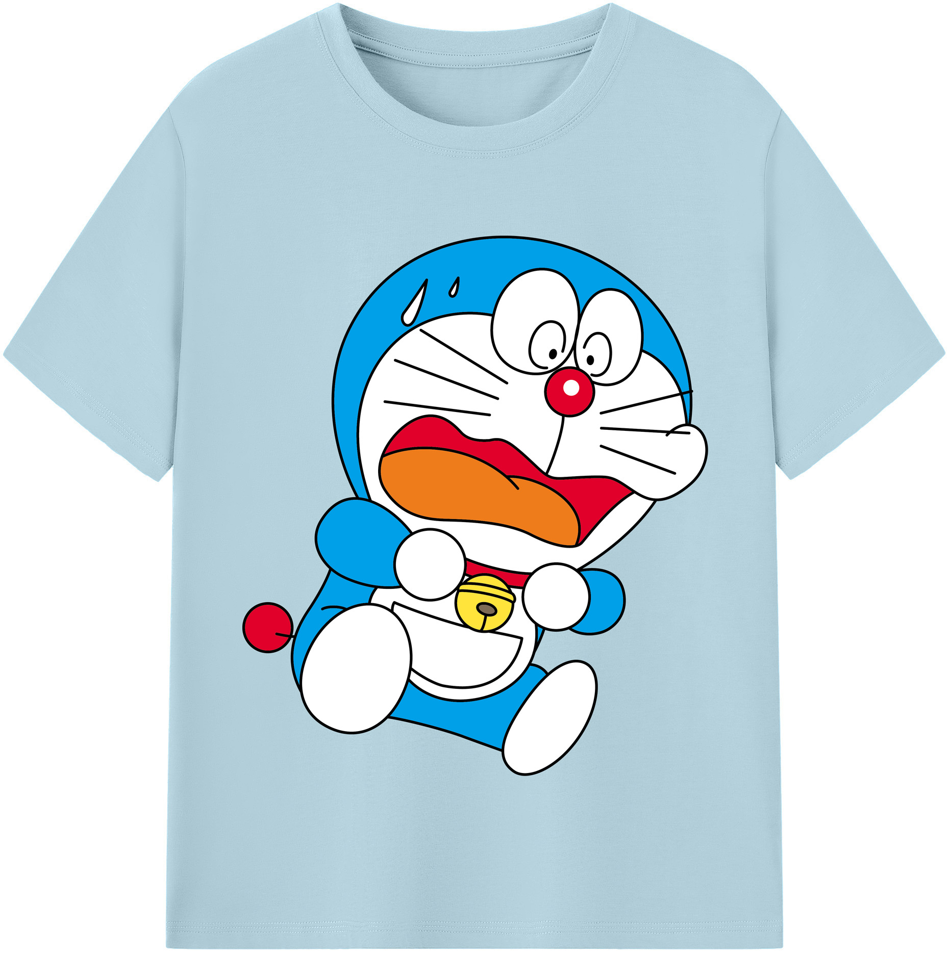 （画像用） ドラえもん Doraemon 綿100％半袖Tシャツ（フロントプリント）